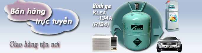 Bình ga R-134 dùng cho xe hơi và tủ lạnh